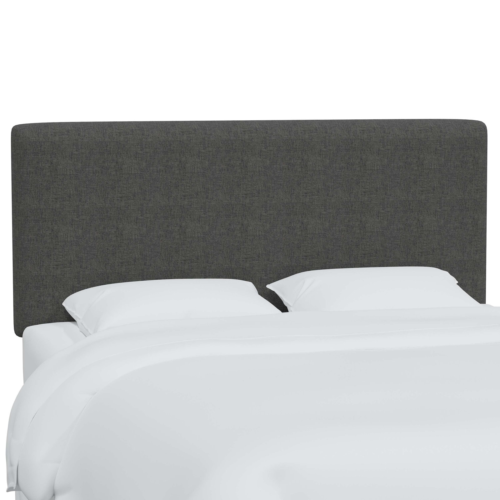 Eisley Upholstered Headboard, California King, Zuma Charcoal Textured Linen