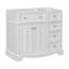 Armoire de salle de bain autoportante de style moderne, armoire de rangement à structure en bois avec tiroirs et tablette réglable-2117725792