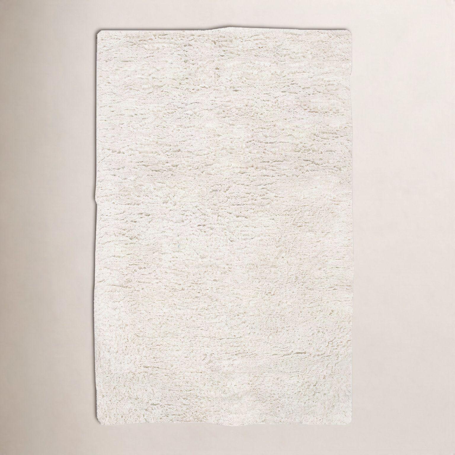 Zia Cream Hand-Woven Flatweave Wool Rug, Rectangle 10' x 14'