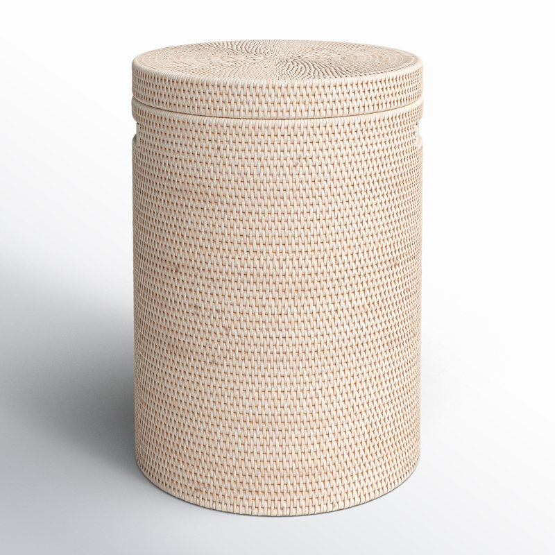 Laundry Hamper, White Wash