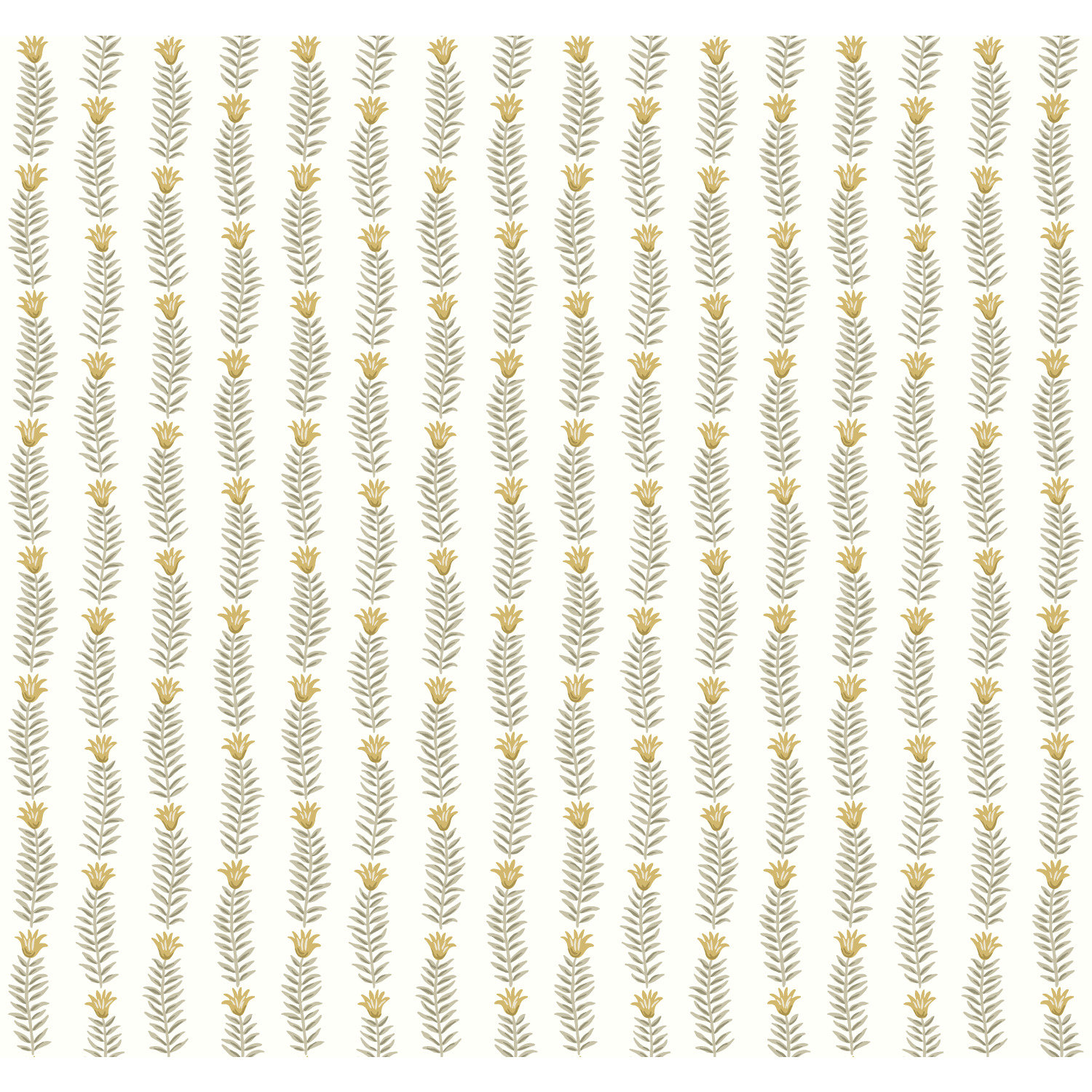 Eden Wallpaper Double Roll, White/Beige