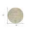 Tapis oriental rond 8 po