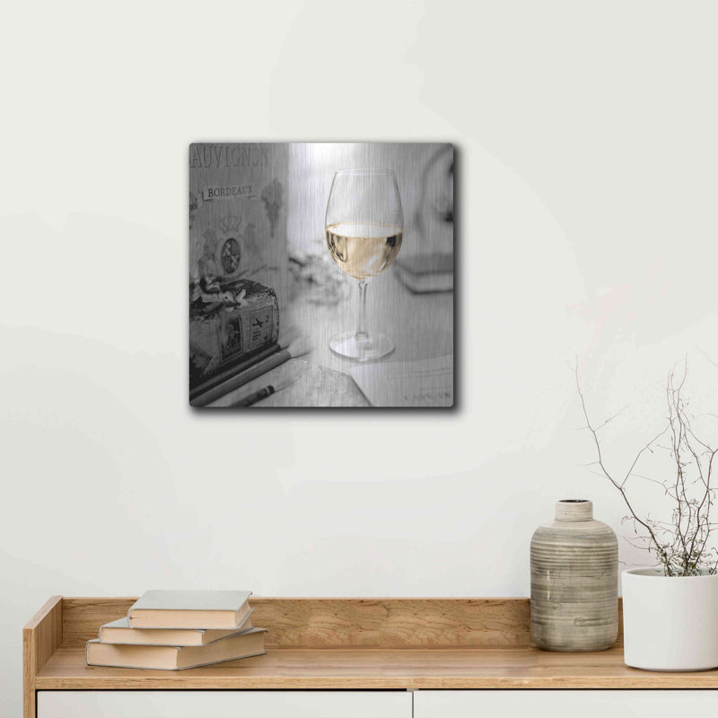 «White Wine» par Alan Blaustein - impression sans cadre sur métal, H 12 po x l 12 po x P 0,13 po