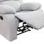 Fauteuil recling manuel en lin gris clair-625227468