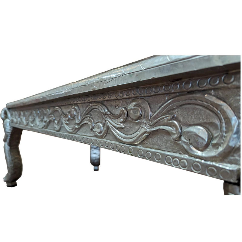 Luxury Hand Carved German Silver Coffee Table