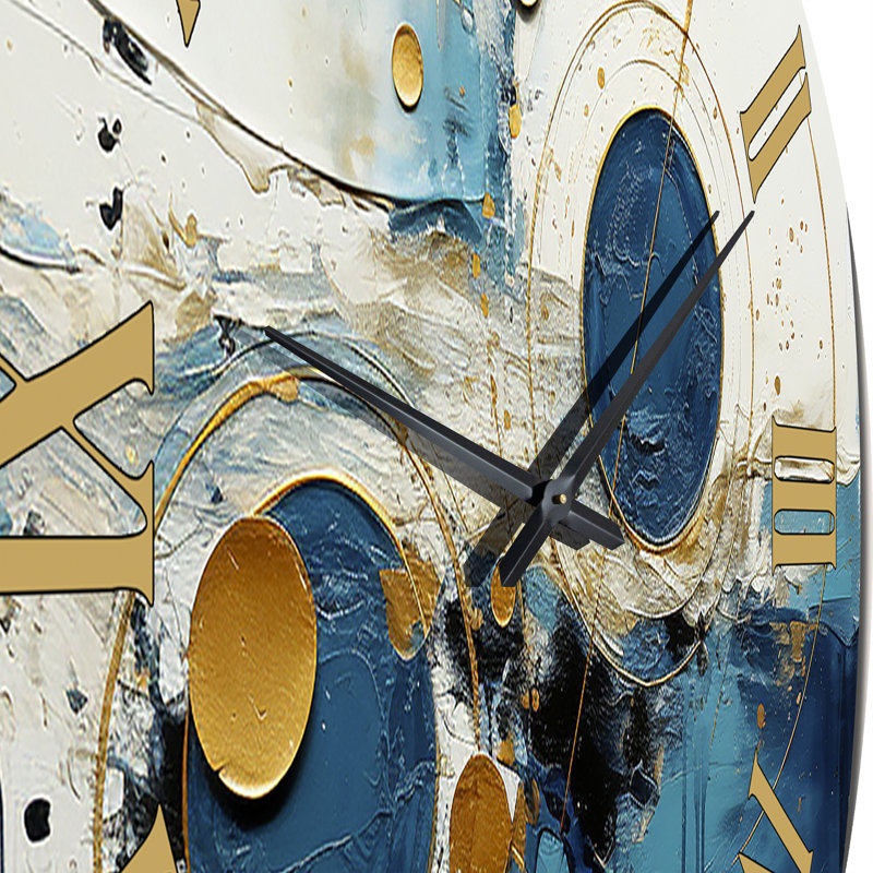 Cohberg - Horloge murale géométrique moderne, Moyenne