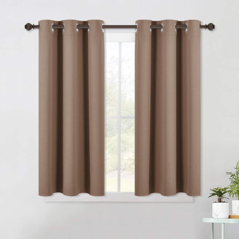 Blackout Curtain Pair, 42" W x 45" L, Cappuccino