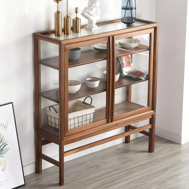 Brown Solid wood Display Cases