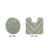 Annaclara Premium 100% Cotton 1990 GSM 2-Piece Tufted Chevron Bath Rug Set with Non-Slip Spray Latex Backing, OEKO-TEX® Certified, Super Absorbent and Machine Washable, Sage-122444788-122444789