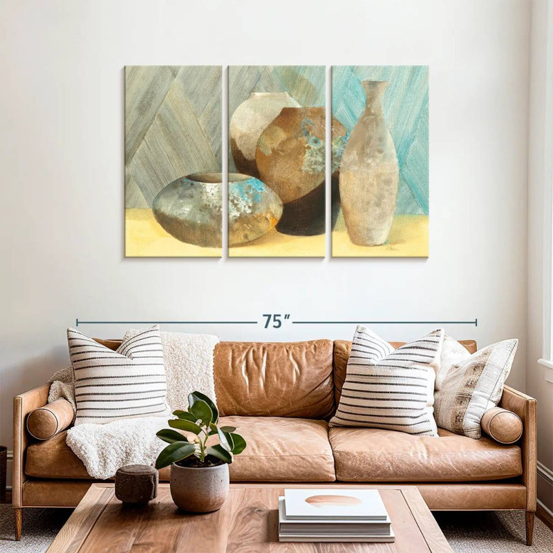 Senne Raku Study, 36" H x 57" W