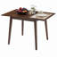 Ensemble de table de salle à manger 5 pièces avec abattant, table pliante et 4 chaises rembourrées pour petits espaces-133232246