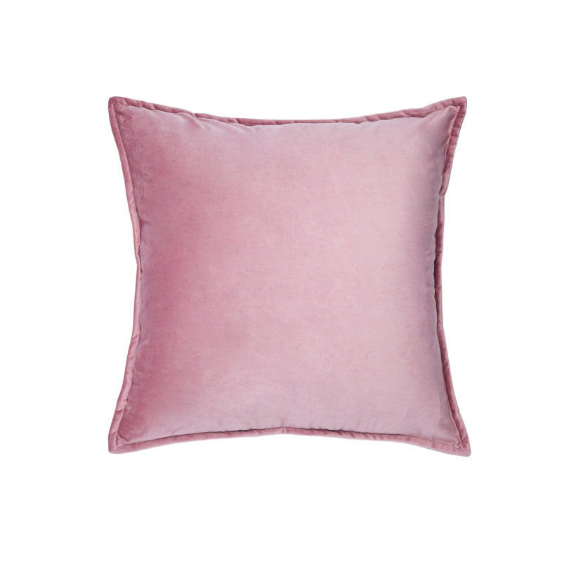 Velvet Pillow Cover, Square 24", Blush Pink