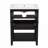 24" Vanity with Ceramic Sink with Solid Wood Frame Open Style Shelf-1629073313