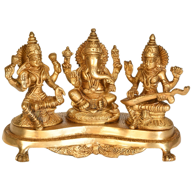 Lakshmi Ganesha et Saraswati