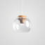 Luminaire suspendu en bois massif Farmhouse Industrial