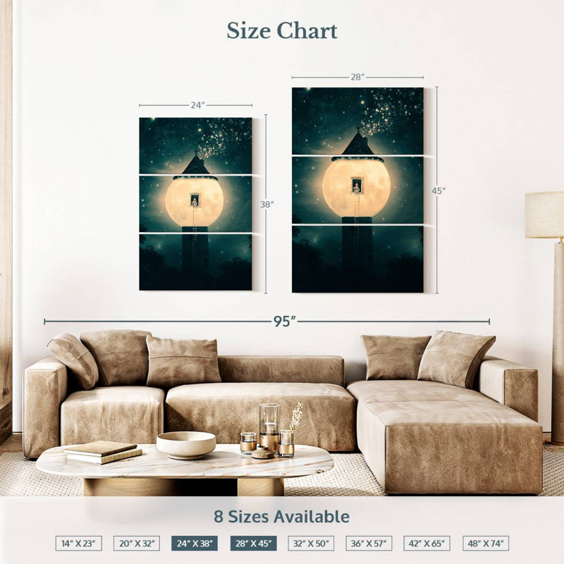 Oberle The Moon Tower, 38" H x 24" W