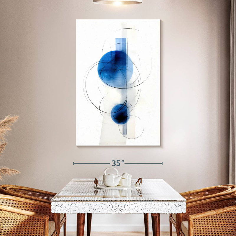 Avery Blue Naval I, 51" H x 34" W