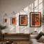 Bamboo In Black And Cream Japandi - Print-1897850195-1897850194