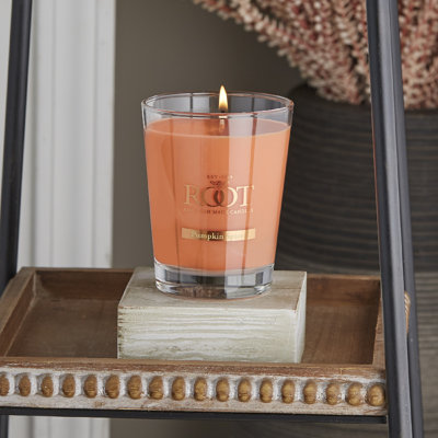 Bougie pot citrouille parfumée aux épices