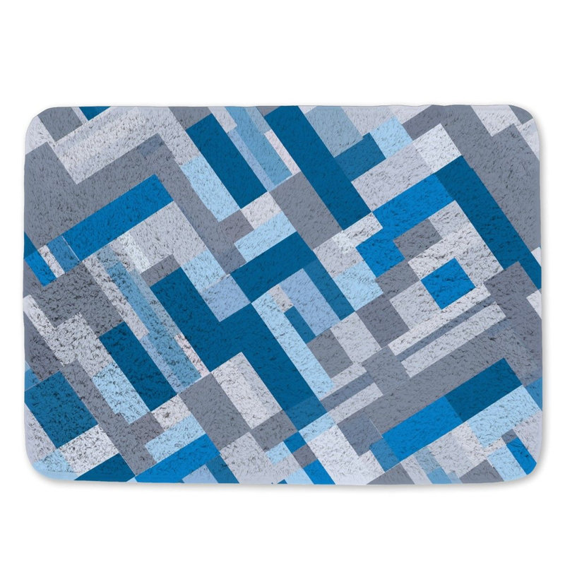 Ulise Microfiber / Microsuede Non-Slip Bath Mat, 21"W x 34"L