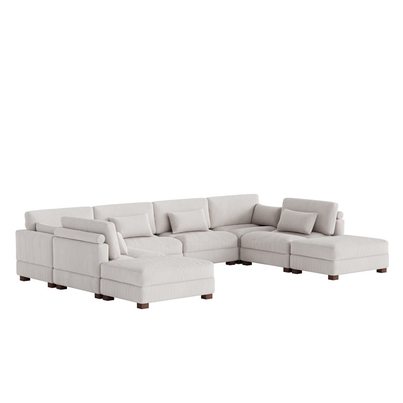 Maelina Modular Corner Sofa, Beige
