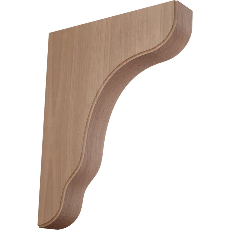 Support en bois Plymouth, Cerisier, H 11 po x l 1,75 po x P 8,5 po