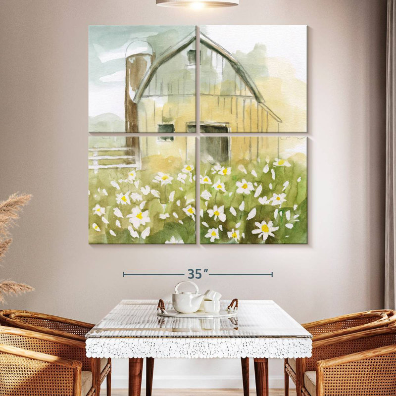 Lilie Daisy Barn, 50" H x 50" W