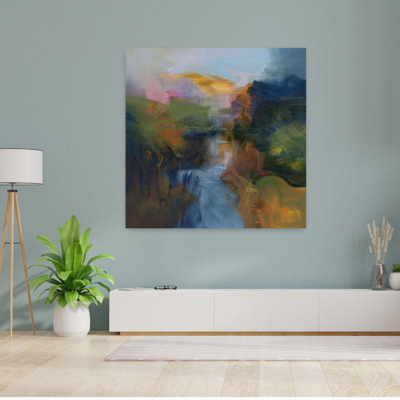 July Light Abstract Contemporary Art, 48" H x 48" W