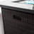 30inch Propane Gas Fire Pit Table, 40000btu Heat Generation Capacity Superiority, Dark Brown , Ceramic Tile Tabletop, Steel Frame, Rain Cover Included Table Propane, Production, Present