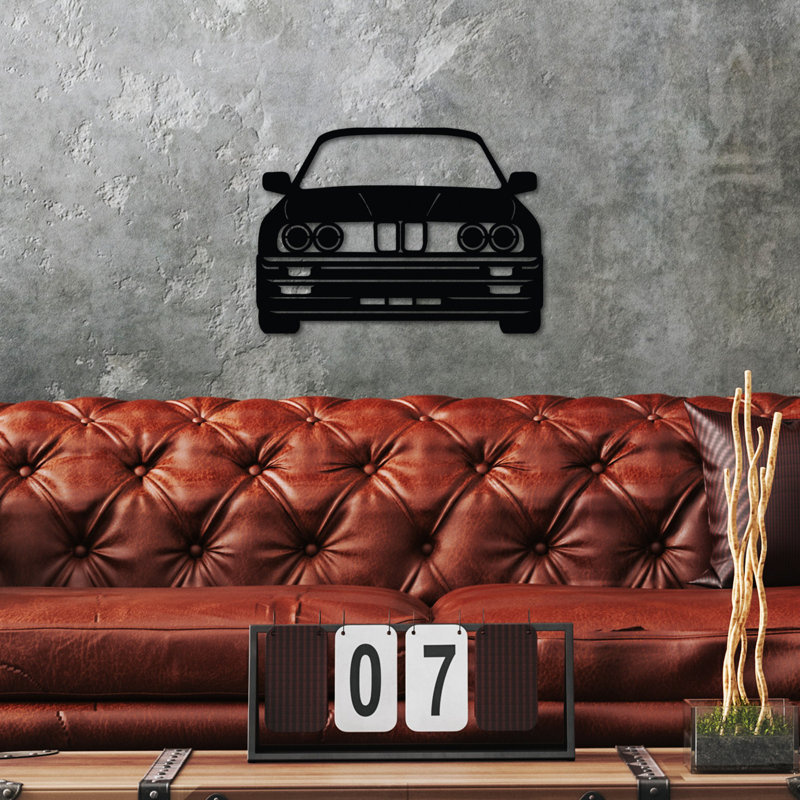 Stylish Decorative Metal Wall Accessory, Black Finish, 22.4 x 16.1 inches | 100% Metal Construction, Thickness: 0.06 inches | Lightweight at 2.7 lbs, Perfect for Modern Home Decor & Art Display