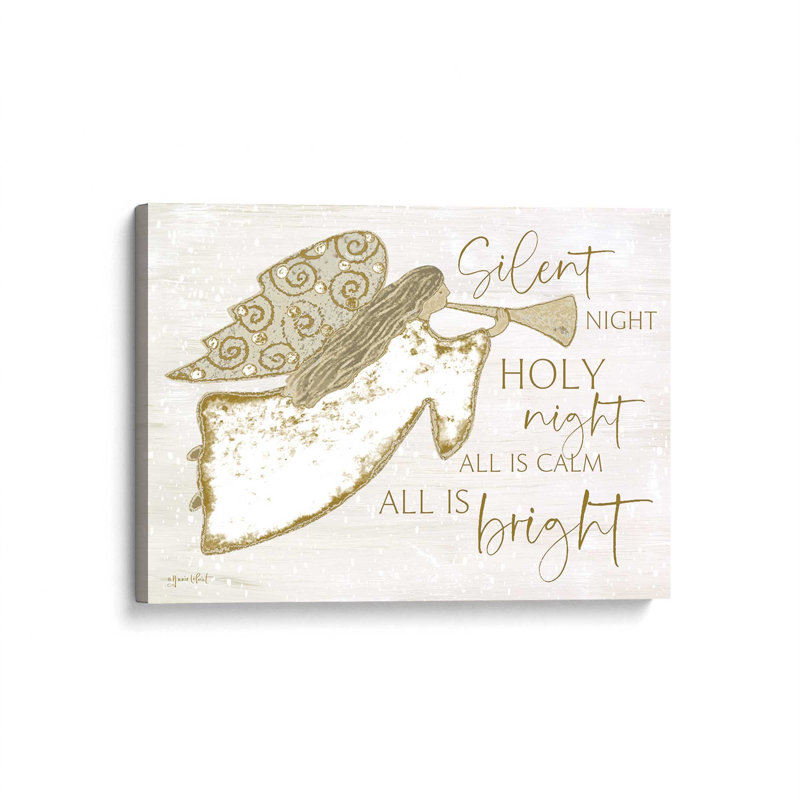 «Silent Night Angel» par Annie Lapoint, reproduction d'art, L 48 x H 36, Ne s’applique pas, Toile non encadrée