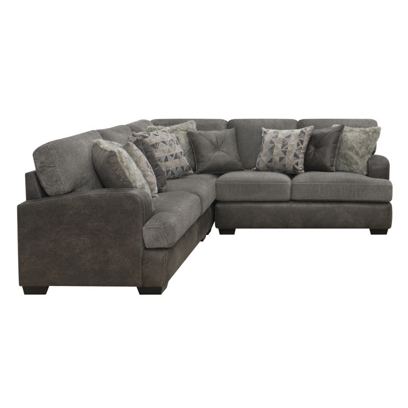 Eastep Upholstered L-Shaped Sectional Symmetrical