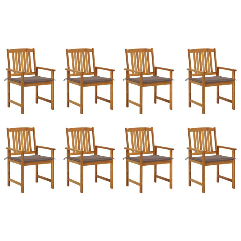 Patio Chair with Cushions, Brown, Taupe