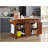 Kitchen Island With Rubber Wood Countertop, Kitchen Cart On 5 Wheels With Storage Cabinet And 2 Top Drawers And A Center Double Layered Storage Drawer For Dinning Room-1452660265