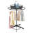 Rotatable Round Garment Rack 360° Rotatable Metal Clothes Hanging Rack Adjustable Height
