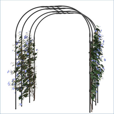 220cm H x 150cm W Metal Arched