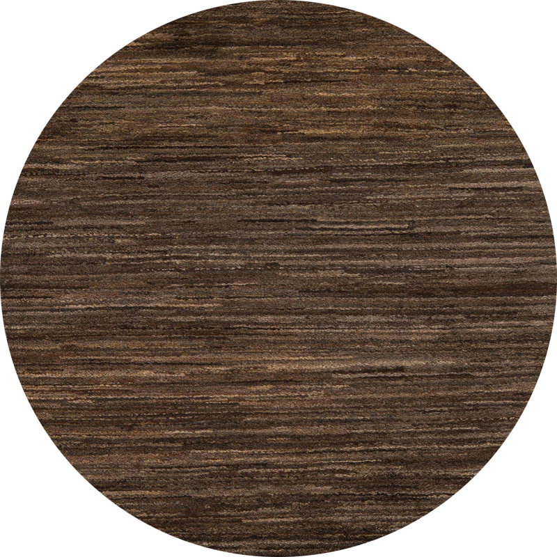 Wool Abstract Indoor Rug, Round 7'