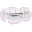  Outdoor Sofa Set 5 Pcs Solid Acacia Wood Garden Furniture Patio Seating