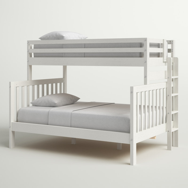 Arlo Kids Twin Over Full Bunk Bed, White Mist