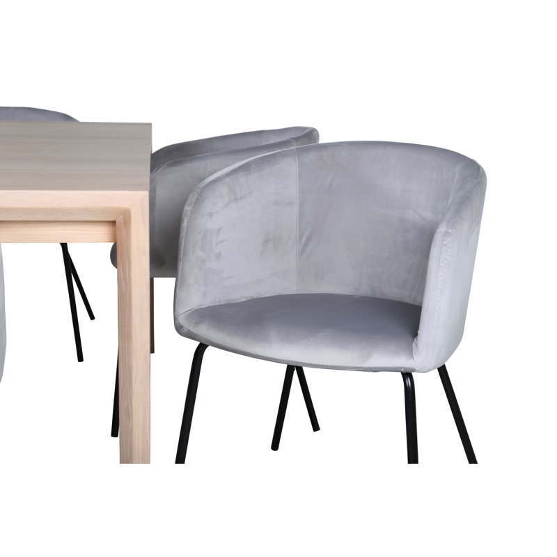 Breigh Butterfly Leaf Dining Set, Grey