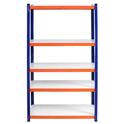 Unité de rangement robuste de 35,4 po de largeur - H 71 po x P 15,87 po, économise de l'espace dans le garage, le garde-manger, le placard, la cuisine à 5 niveaux H 71 po x l 35,4 po x P 15,87 po, s'adapte à la cuisine, à l'entrepôt, au sous-sol, au salon, au bureau en métal Tablette