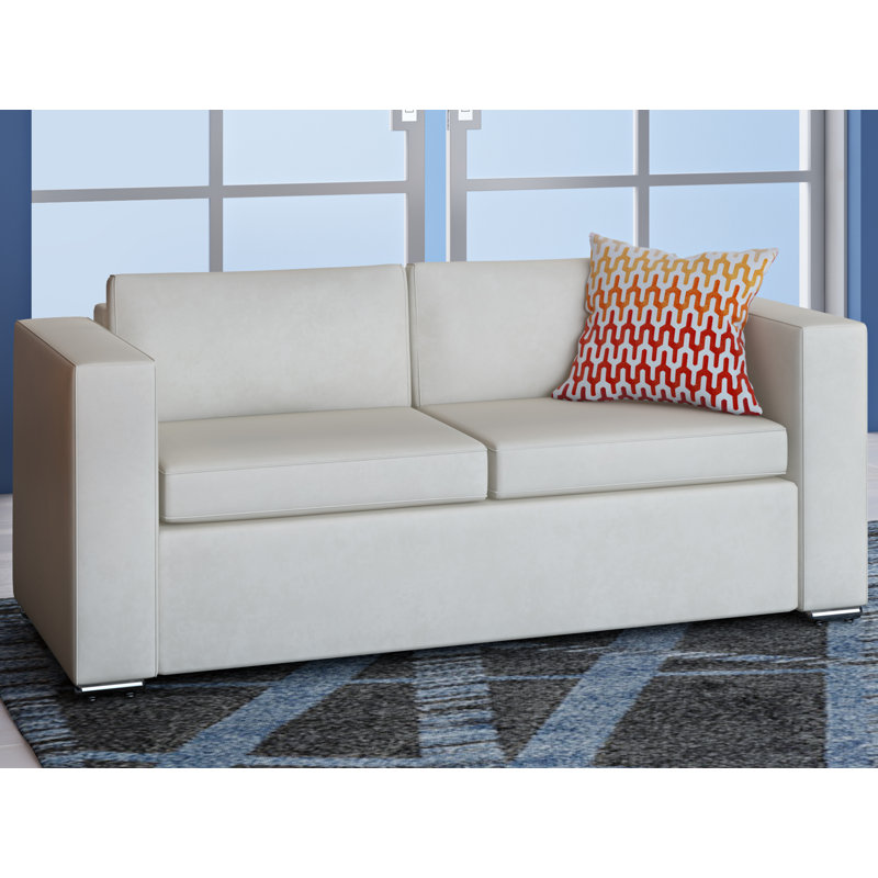 Canapé en cuir moderne, Beige