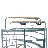 Meachum 72'' Iron Play Top Floor Bird Cage with Perch-27290733