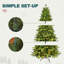 Arbre de Noël artificiel vert pré-éclairé-471912589