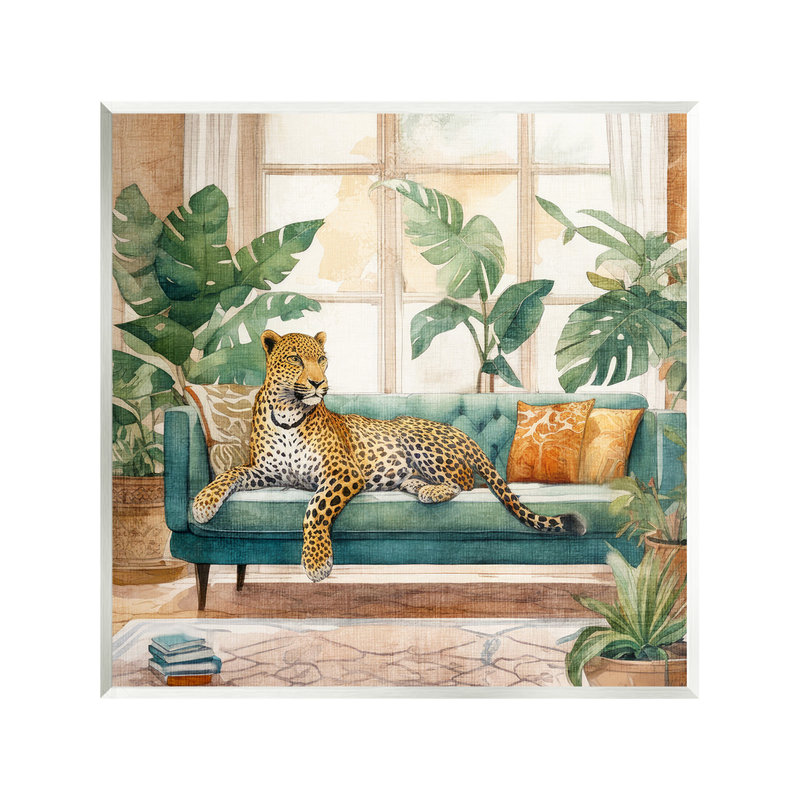 «Leopard & House Plants» par Kim Allen