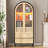 73 Inch Tall Arched Storage Cabinet With Doors Arched Pantry Led Lighted Display Cabinet Bookshelf