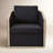 Holl 30" Wide Performance Linen Blend Fabric Upholstered Swivel Barrel Chair, No Assembly Required-328988901