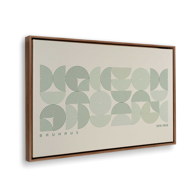 Bauhaus Green Line Rhythm, Noyer, H 25 po x l 36 po