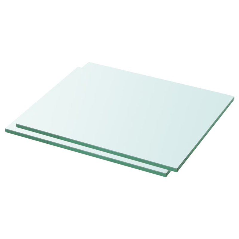 Zaynab 2 Piece Glass Floating Shelf, 0.8cm H x 20cm W x 30cm D