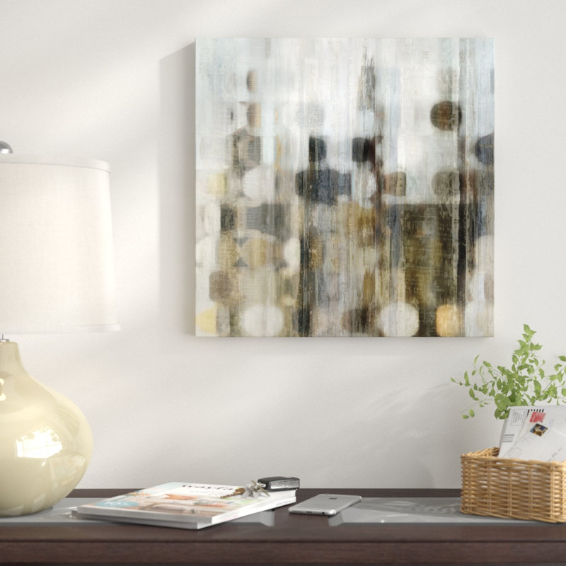 " Ascending II " by Allison Lockhart, 18" H x 18" W x 1.5" D, Black Framed Canvas, No Mat